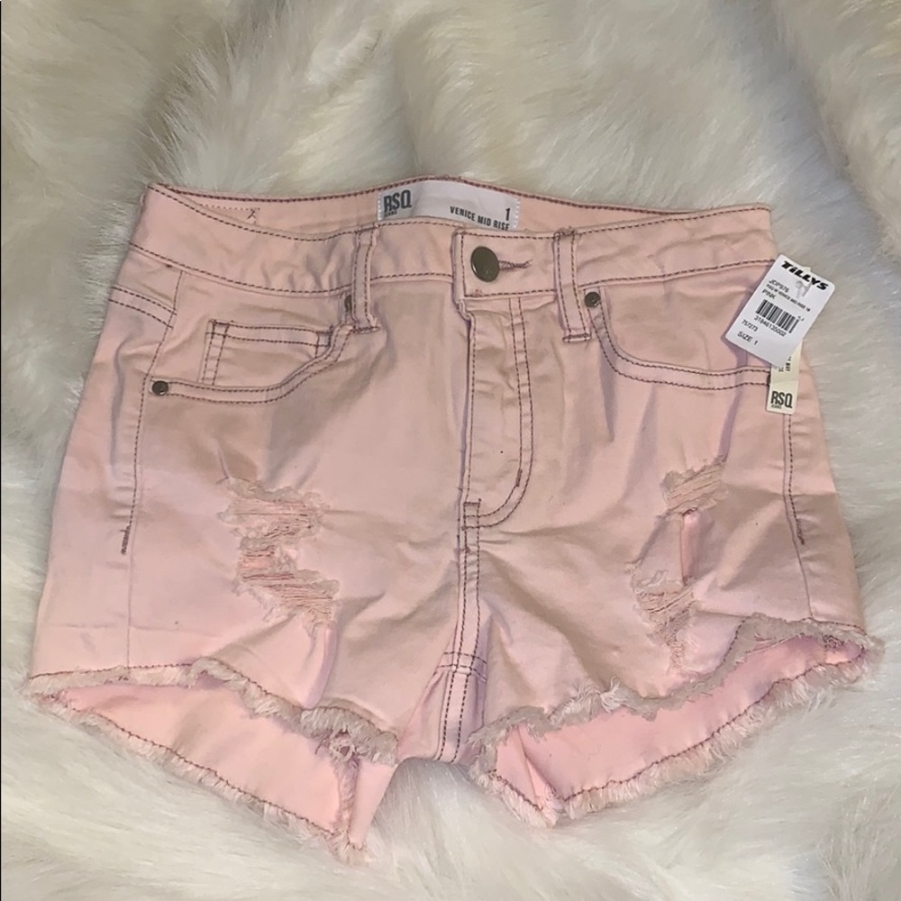 Light pink summer shorts